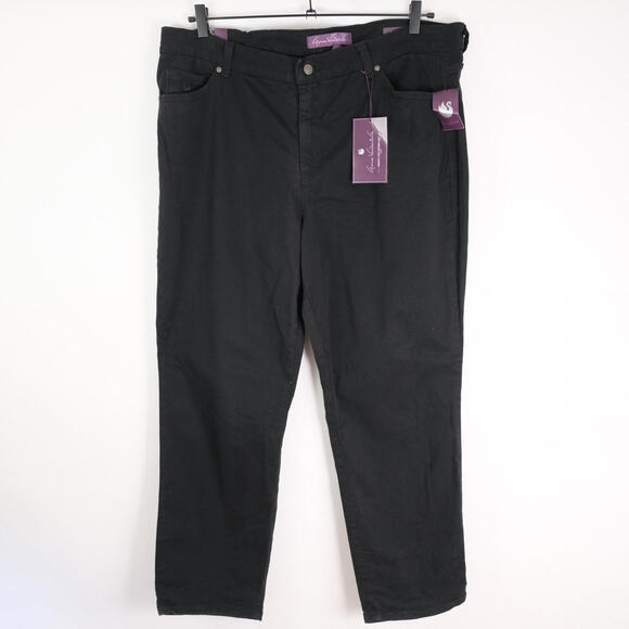 NWT Gloria Vanderbilt navy Amanda jeans size 18 average tapered leg classic rise - Picture 1 of 9